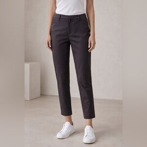 Kit & Ace Brown Cotton Blend Trousers Size 2